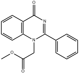 Methyl 2-(4-oxo-2-phenylquinazolin-1(4H)-yl)acetate 结构式