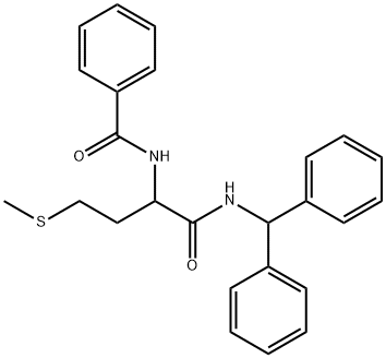 N-{1-[(diphenylmethyl)amino]-4-(methylsulfanyl)-1-oxobutan-2-yl}benzamide 结构式