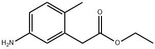 5-氨基-2-甲基苯乙酸乙酯 结构式