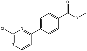 4-(2-氯-4-嘧啶基)苯甲酸甲酯 结构式