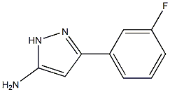 3-(3-fluorophenyl)-1H-pyrazol-5-amine(SALTDATA: FREE) 结构式