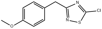 5-Chloro-3-[(4-methoxyphenyl)methyl]-1,2,4-thiadiazole 结构式