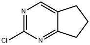 2-氯-6,7-二氢-5H-环戊并[D]嘧啶 结构式