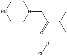 N,N-二甲基-2-(哌嗪-1-基)乙酰胺 盐酸盐 结构式