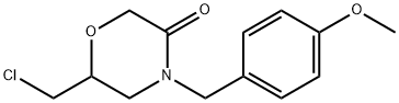 6-(chloromethyl)-4-(4-methoxybenzyl)morpholin-3-one 结构式