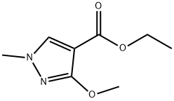 ETHYL 3-METHOXY-1-METHYL-1H-PYRAZOLE-4-CARBOXYLATE 结构式