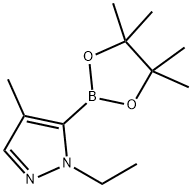 [1-ETHYL-4-METHYL-5-(4,4,5,5-TETRAMETHYL-1,3,2-DIOXABOROLAN-2-YL)-1H-PYRAZOLE] 结构式