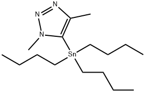 1,4-二甲基-5-(三丁基锡基)-1H-1,2,3-三唑 结构式