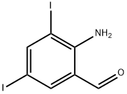 2-氨基-3,5-二碘苯甲醛 结构式