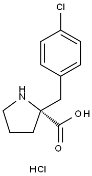 (R)-2-(4-氯苄基)吡咯烷-2-羧酸酯酸盐 结构式