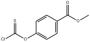 4-(硫代氯甲酰氧基)苯甲酸甲酯 结构式
