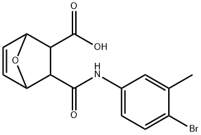 3-((4-bromo-3-methylphenyl)carbamoyl)-7-oxabicyclo[2.2.1]hept-5-ene-2-carboxylic acid 结构式