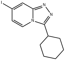 3-环己基-7-碘-[1,2,4]三唑并[4,3-A]吡啶 结构式
