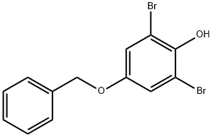 2,6-二溴-4-苄氧基苯酚 结构式