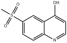 6-(methylsulfonyl)-4-Quinolinol 结构式