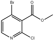 4-溴-2-氯吡啶-3-羧酸甲酯 结构式