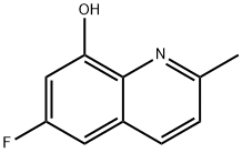 6-fluoro-2-methylquinolin-8-ol 结构式