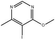 4-甲基-5-碘-6-甲氧基嘧啶 结构式