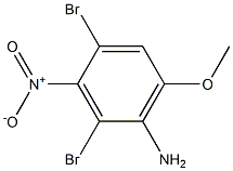 2,4-二溴-6-甲氧基-3-硝基-苯胺 结构式