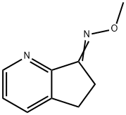 (Z)-5H-环戊二烯并[B]吡啶-7(6H)-酮O-甲基肟 结构式