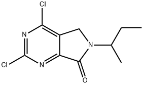6-(仲丁基)-2,4-二氯-5,6-二氢-7H-吡咯并[3,4-D]嘧啶-7-酮 结构式