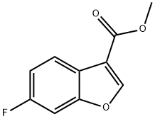 6-氟苯并呋喃-3-羧酸甲酯 结构式