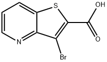 3-Bromo-thieno[3,2-b]pyridine-2-carboxylic acid 结构式