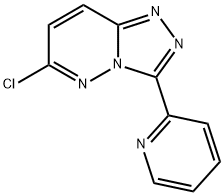 2-{6-氯-[1,2,4]三唑并[4,3-B]哒嗪-3-基}吡啶 结构式