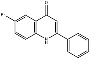 6-bromo-2-phenyl-4(1H)-Quinolinone 结构式