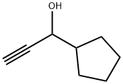 1-环戊基-2-丙炔-1-醇 结构式