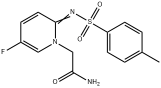 2-[5-FLUORO-2-(TOLUENE-4-SULFONYLIMINO)-2H-PYRIDIN-1-YL]-ACETAMIDE 结构式