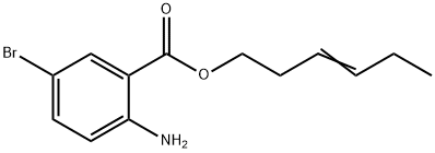 hex-3-enyl 2-amino-5-bromobenzoate 结构式