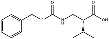 (R)-2-[(CBZ-氨基)甲基]-3-甲基丁酸 结构式