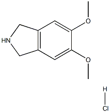 5,6-DIMETHOXYISOINDOLINE HYDROCHLORIDE 结构式