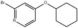 2-bromo-4-(cyclohexyloxy)Pyridine 结构式