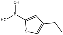 (4-乙基噻吩-2-基)硼酸 结构式