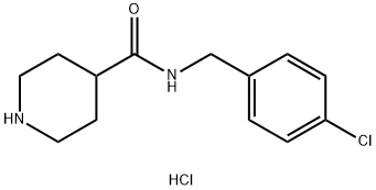 4-(4-氯苯乙酰胺)哌啶盐酸盐 结构式