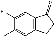 6-溴-5-甲基-2,3-二氢-1H-茚-1-酮 结构式