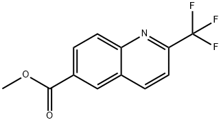 2-(三氟甲基)喹啉-6-羧酸甲酯 结构式