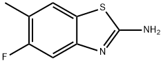 5-FLUORO-6-METHYL-BENZOTHIAZOL-2-YLAMINE 结构式
