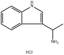 1-(1H-吲哚-3-基)乙胺盐酸盐 结构式