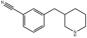 3-(哌啶-3-基甲基)苯甲腈盐酸盐 结构式