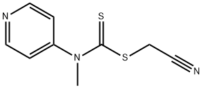 -氰基甲基- N -甲基- N -(吡啶-4-基)二硫代氨基甲酸 结构式