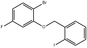 1-bromo-4-fluoro-2-((2-iodobenzyl)oxy)benzene 结构式