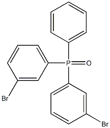 双(3-溴苯基)苯基氧化膦 结构式