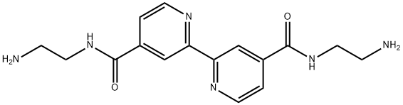 4,4'-bis[(2-aminoethyl)aminocarbonyl]-2,2'-bipyridine 结构式