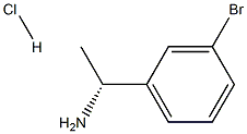 (R)-1-(3-溴苯基)乙胺盐酸盐 结构式