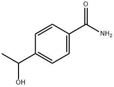 4-(1-羟乙基)苯甲酰胺 结构式