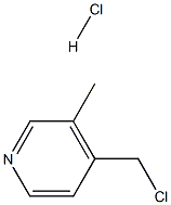 4-(Chloromethyl)-3-methylpyridine hydrochloride 结构式