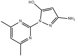 3-amino-1-(4,6-dimethylpyrimidin-2-yl)-1H-pyrazol-5-ol 结构式